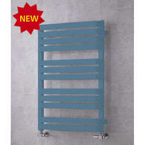 COLOUR Heated Towel Rail & Wall Brackets 915x500 (Pastel Blue).