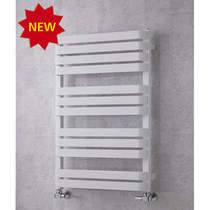 COLOUR Heated Towel Rail & Wall Brackets 915x500 (White).