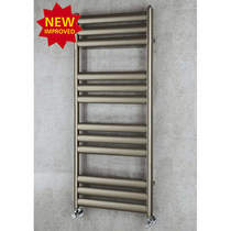 COLOUR Heated Ladder Rail & Wall Brackets 1060x500 (Platinum).
