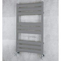 COLOUR Heated Ladder Rail & Wall Brackets 780x500 (Grey Aluminium).