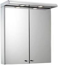 Croydex Cabinets Mirror Bathroom Cabinet, Lights & Shaver. 450x530x230mm.