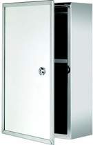 Croydex Cabinets Trent Lockable Mirror Medicine Cabinet. 250x400x130mm.