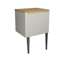 Crosswater Artist Vanity Unit With Onyx Black Legs (600mm, Cashmere Matt).