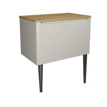 Crosswater Artist Vanity Unit With Onyx Black Legs (800mm, Cashmere Matt).