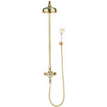 Crosswater Belgravia Thermostatic 2 Outlet Shower Kit (Unlac Brass).