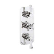 Crosswater Belgravia Thermostatic 2 Outlet Shower Valve (Chrome).
