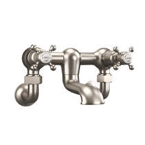 Crosswater Belgravia Wall Mounted Bath Filler Tap (Crosshead, Br Nickel).