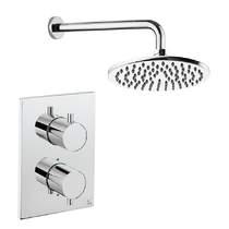 Crosswater MPRO Crossbox Shower Set 1 200mm Head & Wall Arm (Chrome).