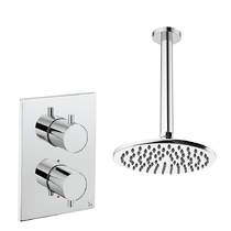 Crosswater MPRO Crossbox Shower Set 1 200mm Head & Ceiling Arm (Chrome).