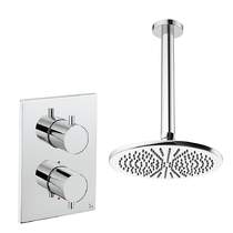 Crosswater MPRO Crossbox Shower Set 1 300mm Head & Ceiling Arm (Chrome).