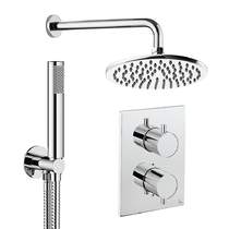 Crosswater MPRO Crossbox Shower Set 3 200mm Head & Handset (Chrome).