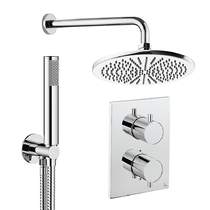 Crosswater MPRO Crossbox Shower Set 3 300mm Head & Handset (Chrome).
