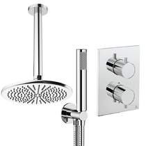 Crosswater MPRO Crossbox Shower Set 3 300mm Head & Handset (Chrome).
