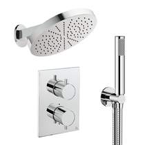 Crosswater MPRO Crossbox Shower Set 8 300mm Head & Handset (Chrome).
