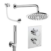 Crosswater MPRO Crossbox Shower Set 9 200mm Head, Handset & Bath Filler (Chrome).