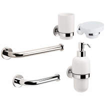 Crosswater Central Bathroom Accessories Pack 10 (Chrome).
