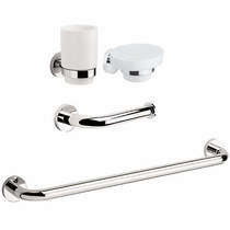 Crosswater Central Bathroom Accessories Pack 7 (Chrome).