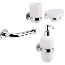 Crosswater Central Bathroom Accessories Pack 9 (Chrome).