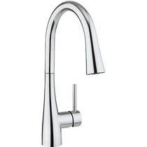 Crosswater Kitchen Taps Cook Single Lever Kitchen Tap With Flexi Spray.