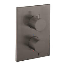 Crosswater MPRO Crossbox 2 Outlet Shower / Bath Valve (Slate).