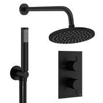 Crosswater MPRO Design Shower Set 3,  200mm Head & Handset (Matt Black).