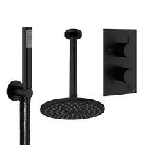 Crosswater MPRO Design Shower Set 3,  200mm Head & Handset (Matt Black).
