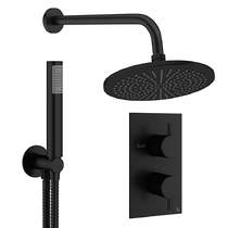 Crosswater MPRO Design Shower Set 3,  300mm Head & Handset (Matt Black).