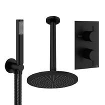 Crosswater MPRO Design Shower Set 3,  300mm Head & Handset (Matt Black).