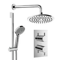 Crosswater MPRO Design Shower Set 4, 200mm Wall Head & Slide Rail (Chrome).