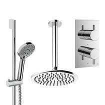 Crosswater MPRO Design Shower Set 4,  200mm Ceiling Head & Slide Rail (Chrome).