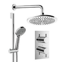 Crosswater MPRO Design Shower Set 4, 300mm Wall Head & Slide Rail (Chrome).