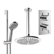 Crosswater MPRO Design Shower Set 4, 300mm Ceiling Head & Slide Rail (Chrome).