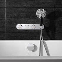 Crosswater Dial Central Thermostatic Shower & Bath Valve With Handset.