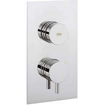 Crosswater Dial Kai Push Button Thermostatic Shower Valve (1 Outlet).