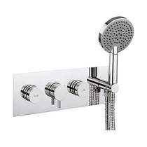 Crosswater Dial Kai Thermostatic Shower & Bath Valve With Handset.