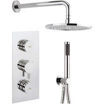 Crosswater Dial Kai Thermostatic Shower Valve With Head, Arm & Handset.