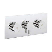 Crosswater Dial Kai Push Button Thermostatic Shower Valve (2 Outlets).