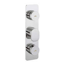 Crosswater Dial Pier Push Button Thermostatic Shower Valve (2 Outlets).