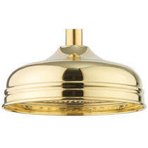 Crosswater Belgravia 200mm Round Shower Head (Unlacquered Brass).