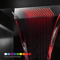 Crosswater Illuminated Multifunction Shower Head With LEDs 380x700mm.
