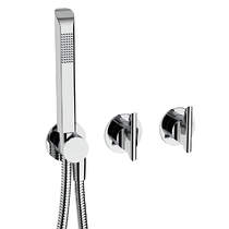 Crosswater Foile Shower Valve With Shower Kit & 3 Outlets (Chrome).