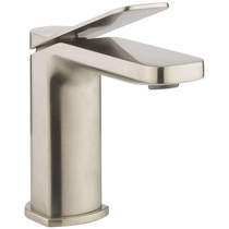 Crosswater Glide II Basin Mixer Tap (Brushed Stainless Steel Effect).