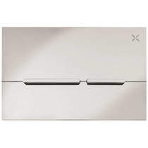 Crosswater Glide II Flush Plate With Dual Buttons (Chrome).