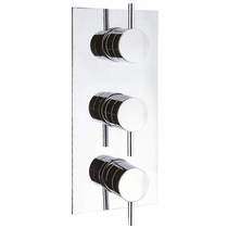 Crosswater Kai Lever Showers Thermostatic Shower Valve (3 Outlets, Chrome).