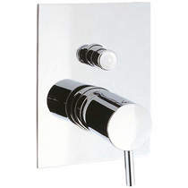 Crosswater Kai Lever Showers Manual Shower Valve With Diverter (2 Outlets, Chrome).