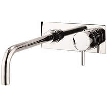 Crosswater Kai Lever Showers Wall Mounted Basin Mixer Tap (Chrome).