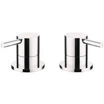 Crosswater Kai Lever Showers Pair Of Stop Valves (Chrome).