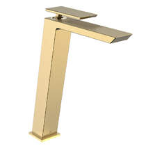 Crosswater Limit Tall Mono Basin Mixer Tap (Brushed Brass).