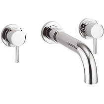 Crosswater fusion wall mounted bath filler tap (chrome).