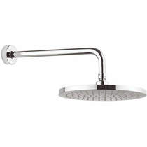 Crosswater Fusion Round Shower Head & Wall Arm (250mm).